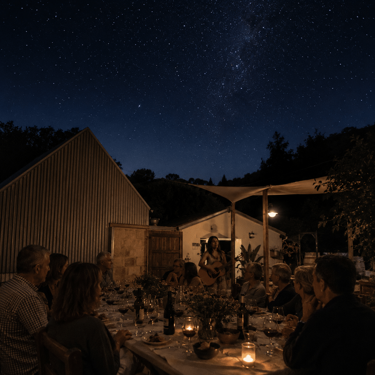 Cena maridaje bajo las estrellas en Bodega Diecinueve Añadas, Cehegín