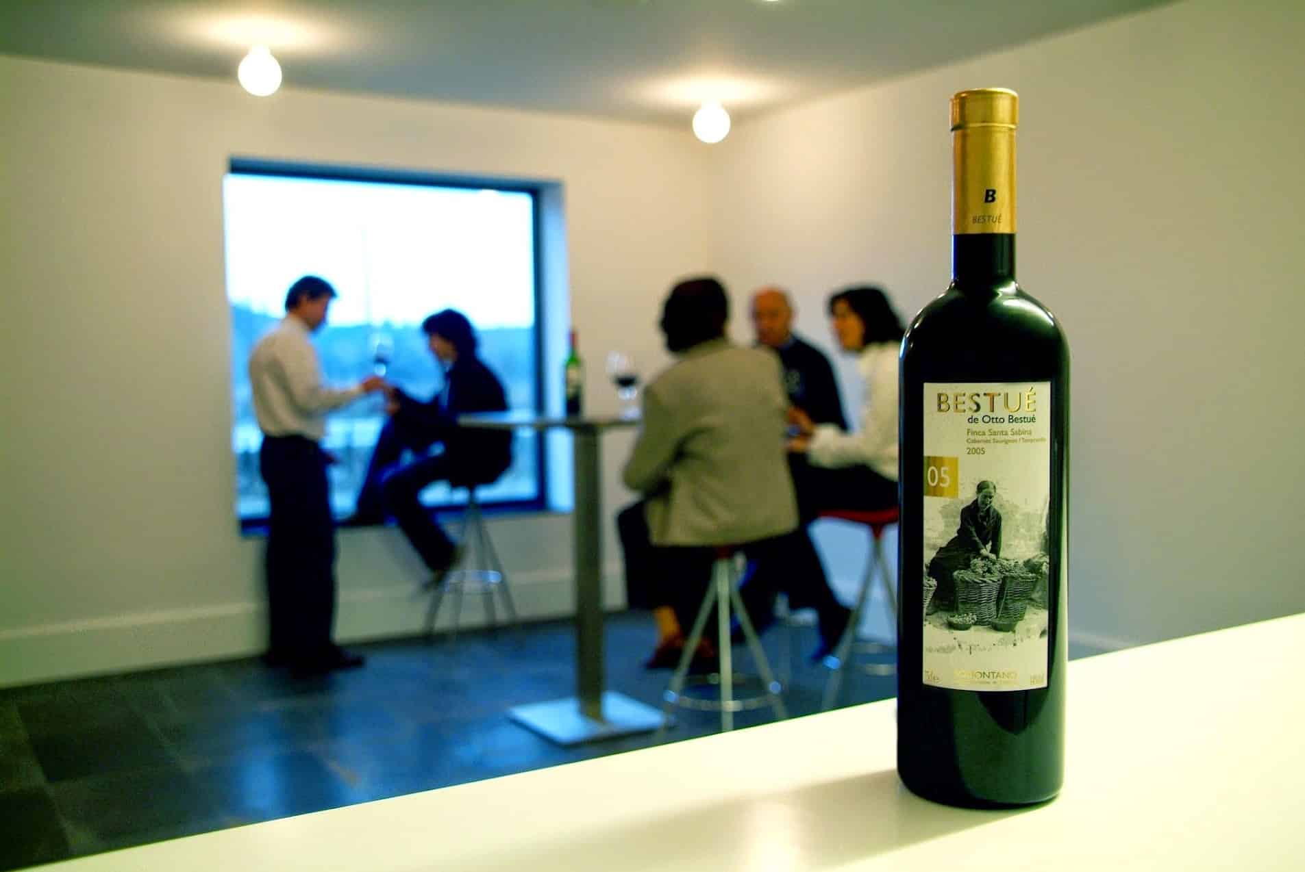 Cata de vinos en Bodega Otto Bestué Somontano