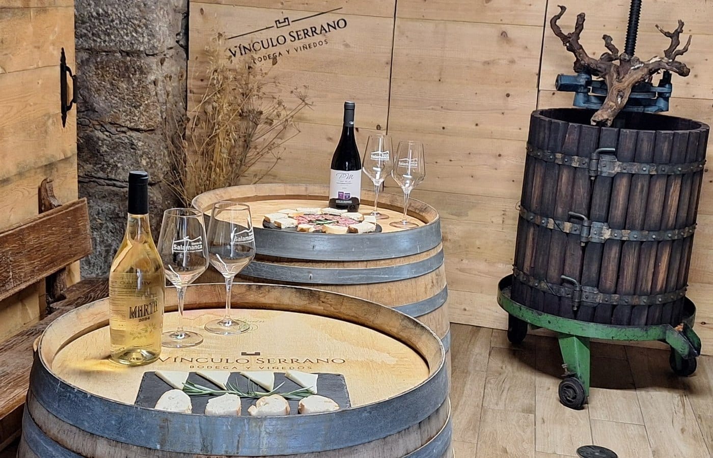 Experiencia Plata en Bodega Vínculo Serrano, Salamanca