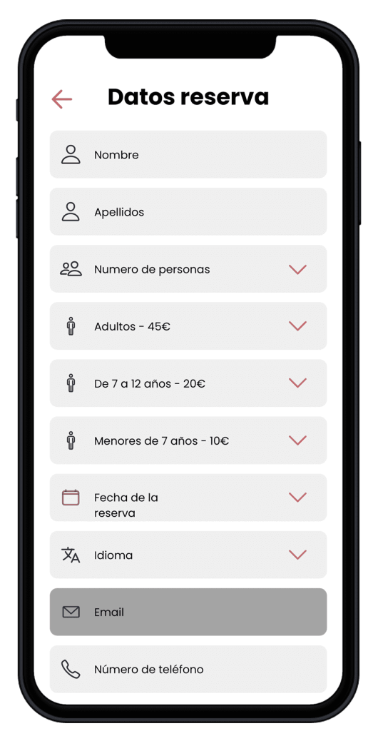 Enolvers.app Módulo Reserva